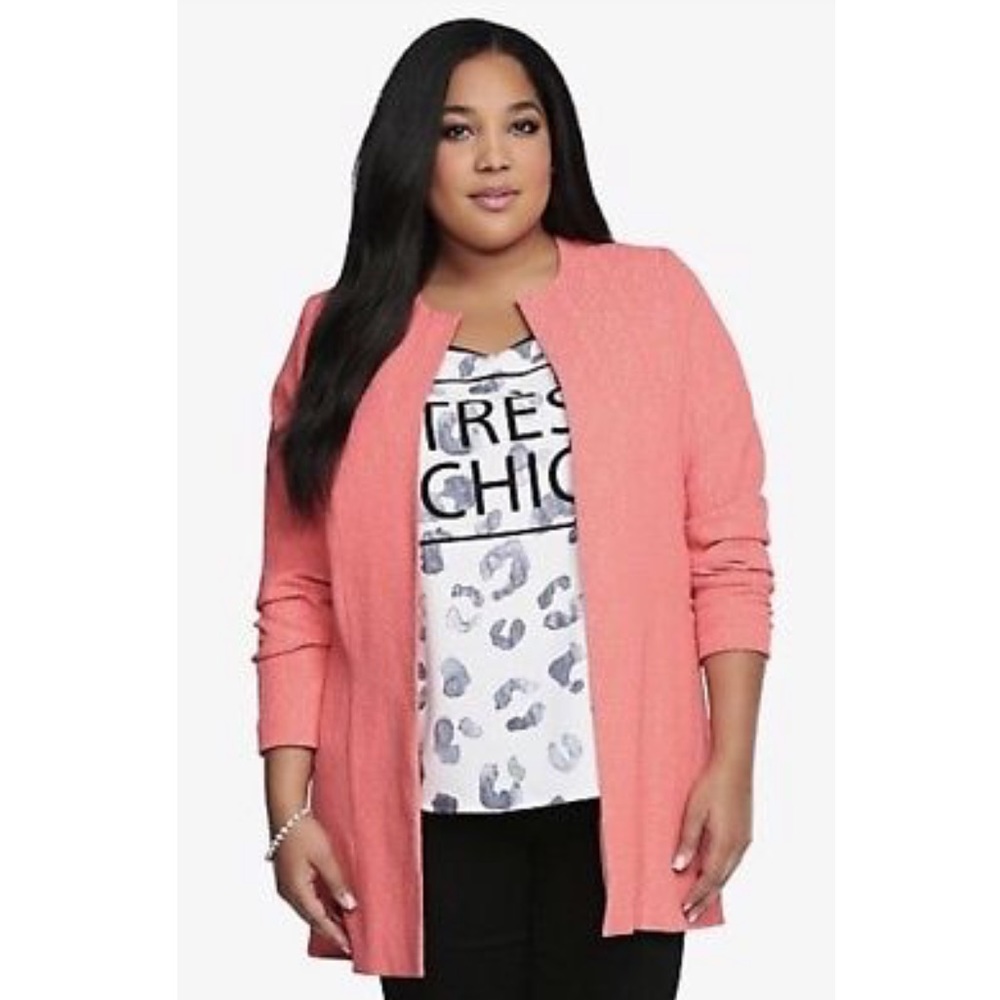 Torrid coral blazer